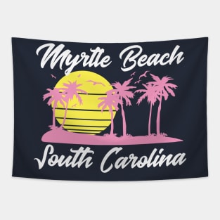 Myrtle Beach South Carolina (White) Tapestry