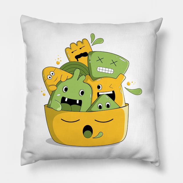 Doodle art Pillow by Itsme Dyna