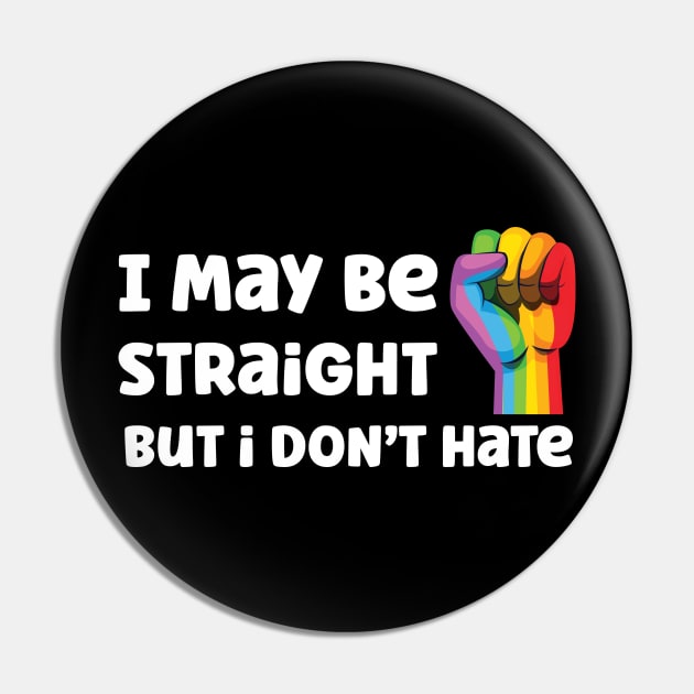 I may be straight but i don't hate Pin by Queers