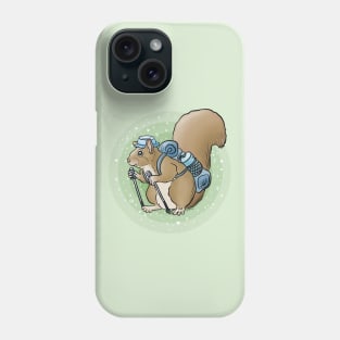 Squirrel hiker Phone Case