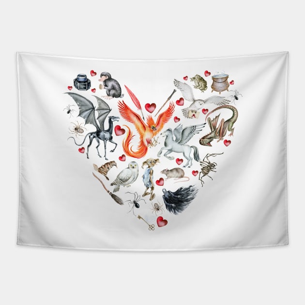 i love you Tapestry by Simple Wishes Art