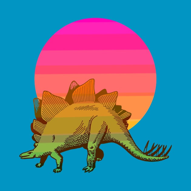 Stegosaurus at sunset by hardcore repertoire