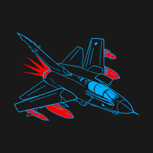 Tornado Fighter Jet by Funky Aviation T-Shirt