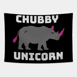 Chubby Unicorn Tapestry