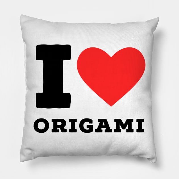 I love origami Pillow by richercollections