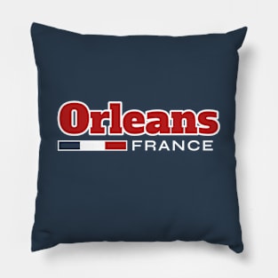 Orleans France Retro Pillow