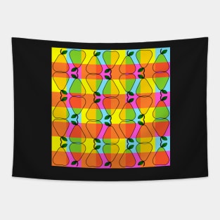 Colorful pear pattern Tapestry