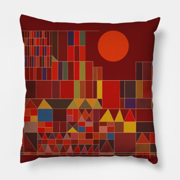 Paul Klee Inspired #1 Pillow by shamila