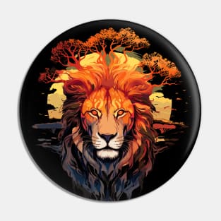 Lion Safari Animal Beauty Nature Wildlife Discovery Pin