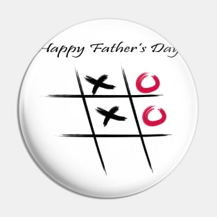 Father's Day - Tic Tac Toe Pin
