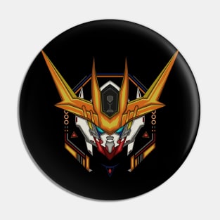 robotic face illustration Pin