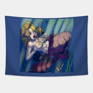 Taco mermaid Tapestry