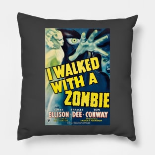 I Walked With a Zombie Movie Poster Pillow