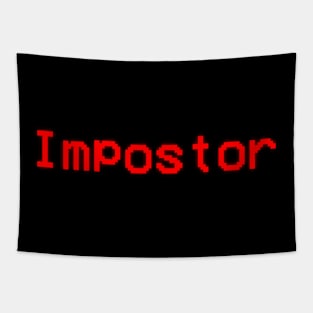 Impostor - among us sticker Tapestry