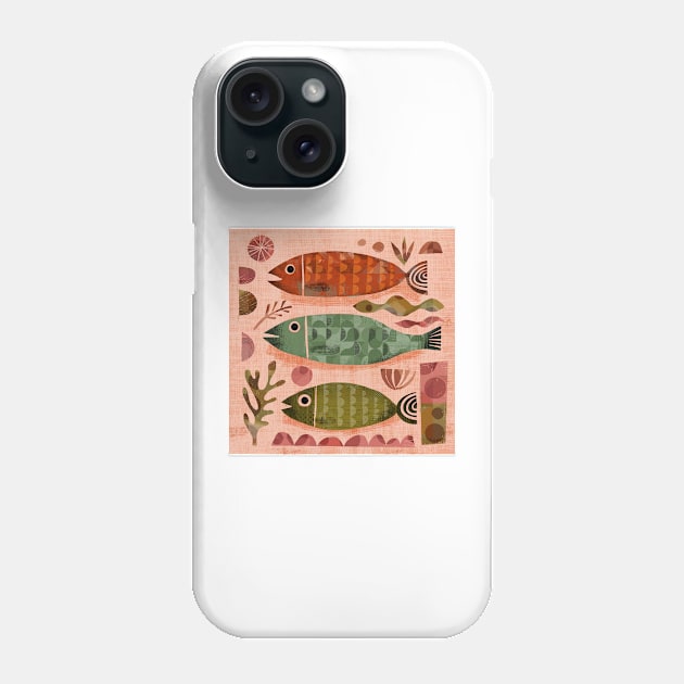 Three Fish Phone Case by Gareth Lucas