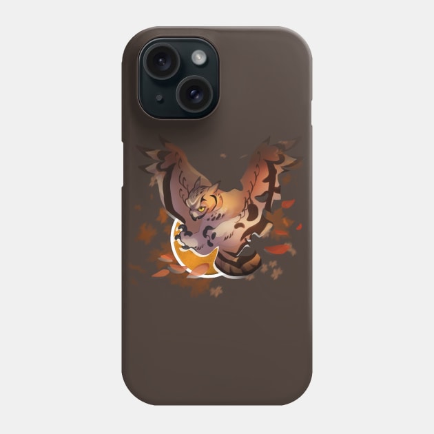 Owl Fall Phone Case by Skulldog