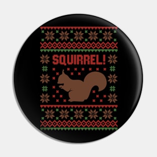 Christmas Vacation SQUIRREL! T-Shirt Ugly sweater Pin