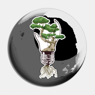 Bonsai Tree lightbulb Pin