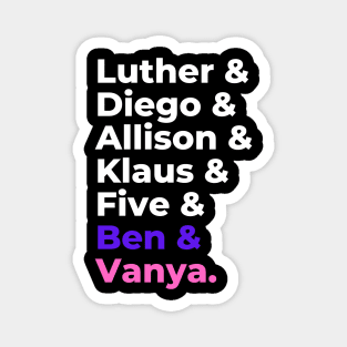 umbrella academy members Magnet