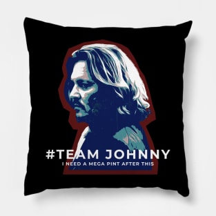 Team johnny depp Pillow