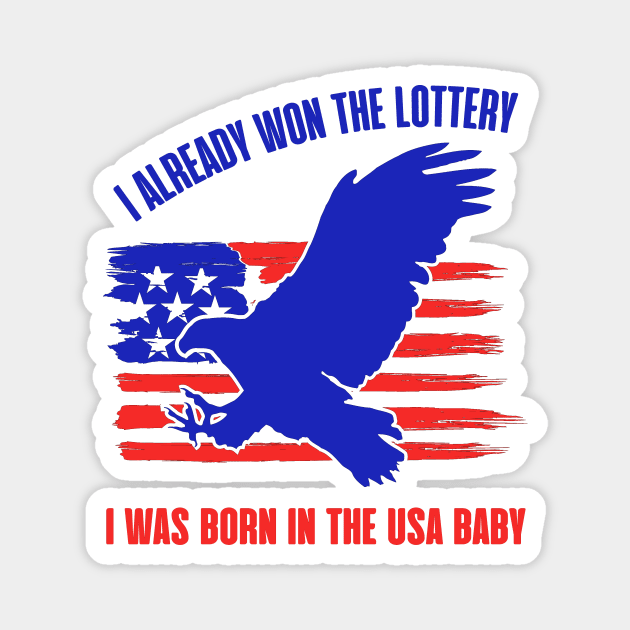 I was born in the USA baby Magnet by NotLikeOthers