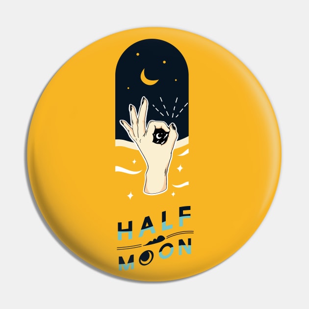 Half Moon Pin by M2M