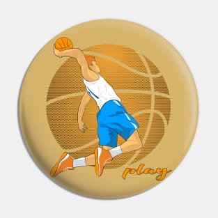 Basketball Player Pin