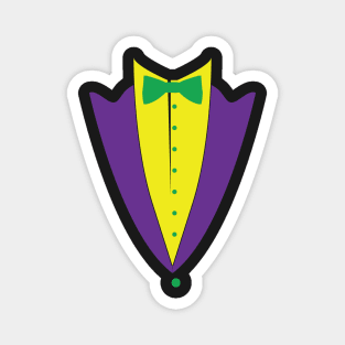 Mardi Gras Fake Faux Tux 2018 Magnet