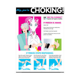 Choking Poster featuring Bea Arthur and a unicorn T-Shirt