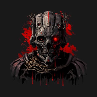 Comic-Style: AI Cyborg Robot Skull and the Apocalypse T-Shirt