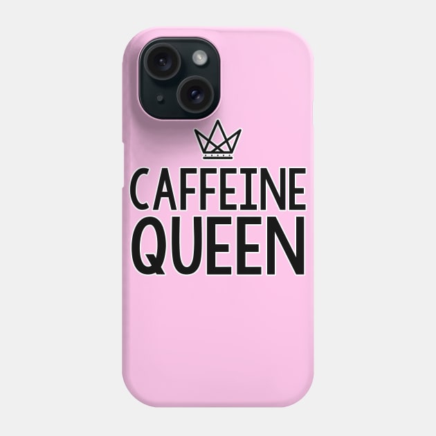 Caffeine Queen Crown Phone Case by charlescheshire
