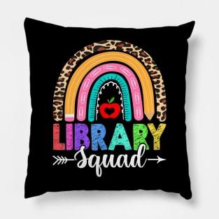 Library Squad  Leopard Teacher Back To School Pillow