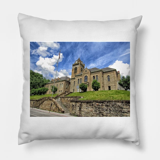 McDowell Courthouse Pillow by PaulLu