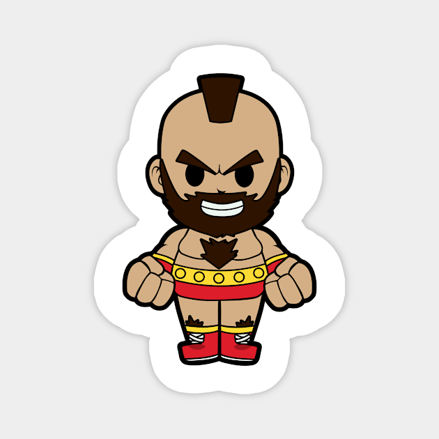 Zangief Street Fighter Chibi Magnet by untitleddada