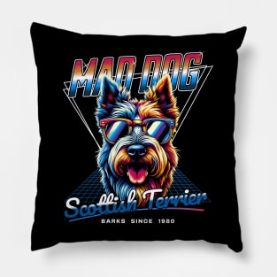 Mad Dog Scottish Terrier Pillow