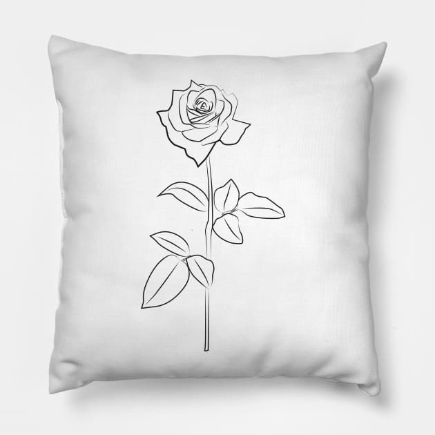 Rose Pillow by Arcanum Luxxe Store