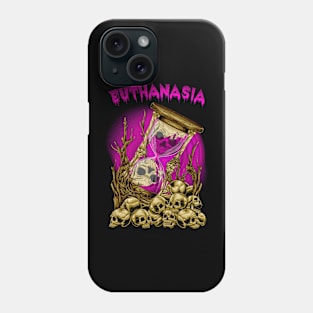 Purple Skull Hourglass Phone Case