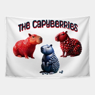 Presenting The CapyBerries, Capybara-Fruit Mashups Tapestry