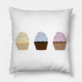 3 Cupcakes Pack Pillow