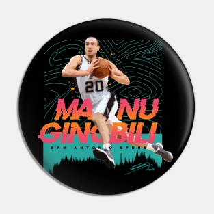 Manu Ginobili Eurostep Pin