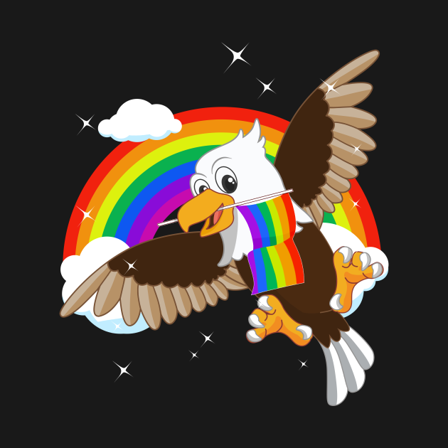 American Bald Eagle Lgbt Community Pride Lgbt T Shirt Teepublic 