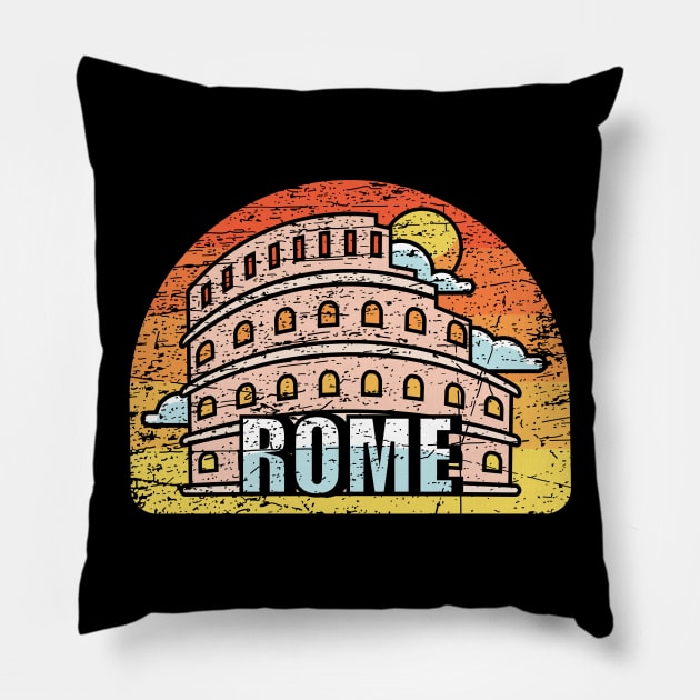 Rome Italy Pillow by Mandra