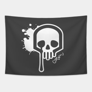 weeping skull Tapestry