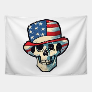 Skull Wear USA Hat Tapestry