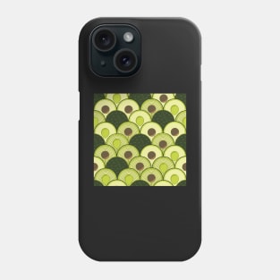 guac on avocados in art deco Phone Case