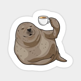 Seal Cup Coffee Magnet