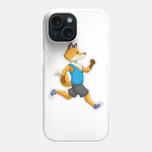 Fox as Runner at Running Phone Case