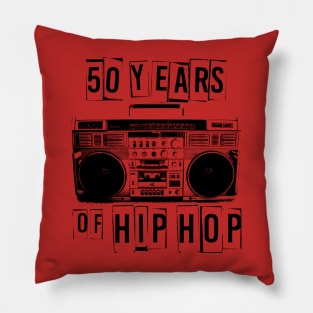 Retro 50 Years of Hip Hop Pillow