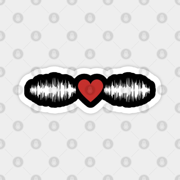 Music heartbeat Magnet by Trendytrendshop