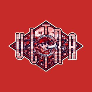 VECCHIO ULTRAS by Wanking Class heroes! (red and white edition) T-Shirt